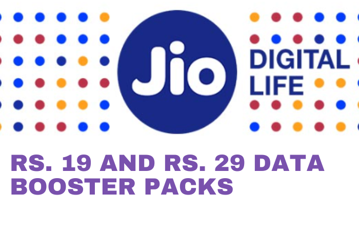 Jio Introduces Affordable Rs. 19 and Rs. 29 Data Booster Packs