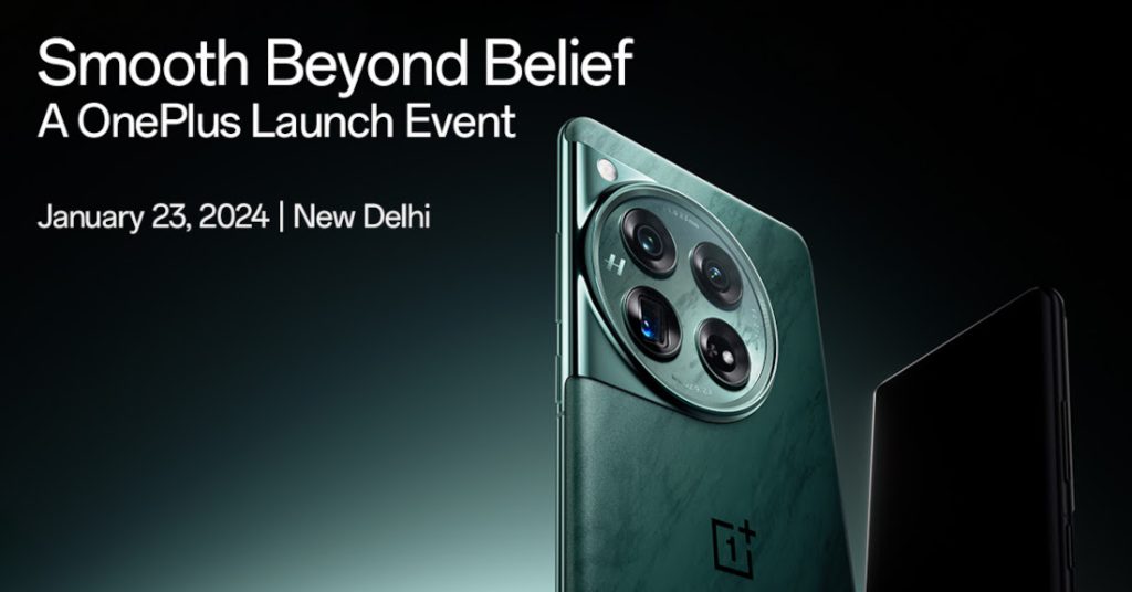 OnePlus 12 and OnePlus 12R “Smooth Beyond Belief”event tickets go on sale from January 3rd.