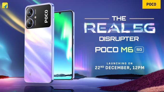 POCO M6 5G Set to Debut in India on December 22