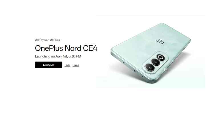 OnePlus Nord CE 4 Launching On 1st April