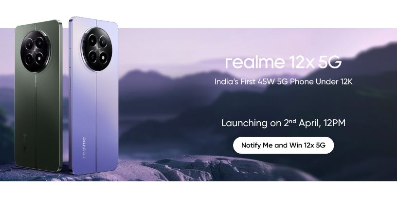 realme 12 x launch date 2nd april